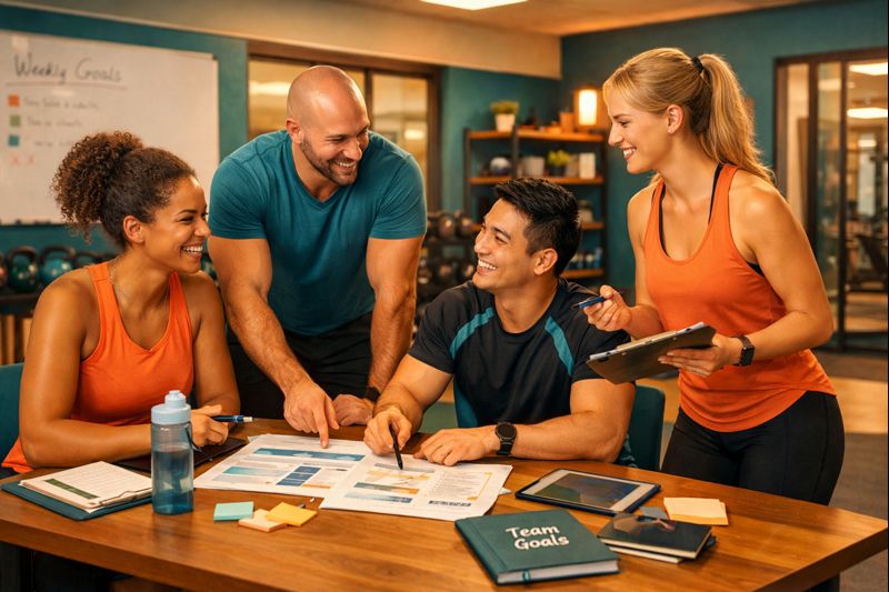 Kalendarz treści dla studia fitness: 30 dni gotowych postów na social media