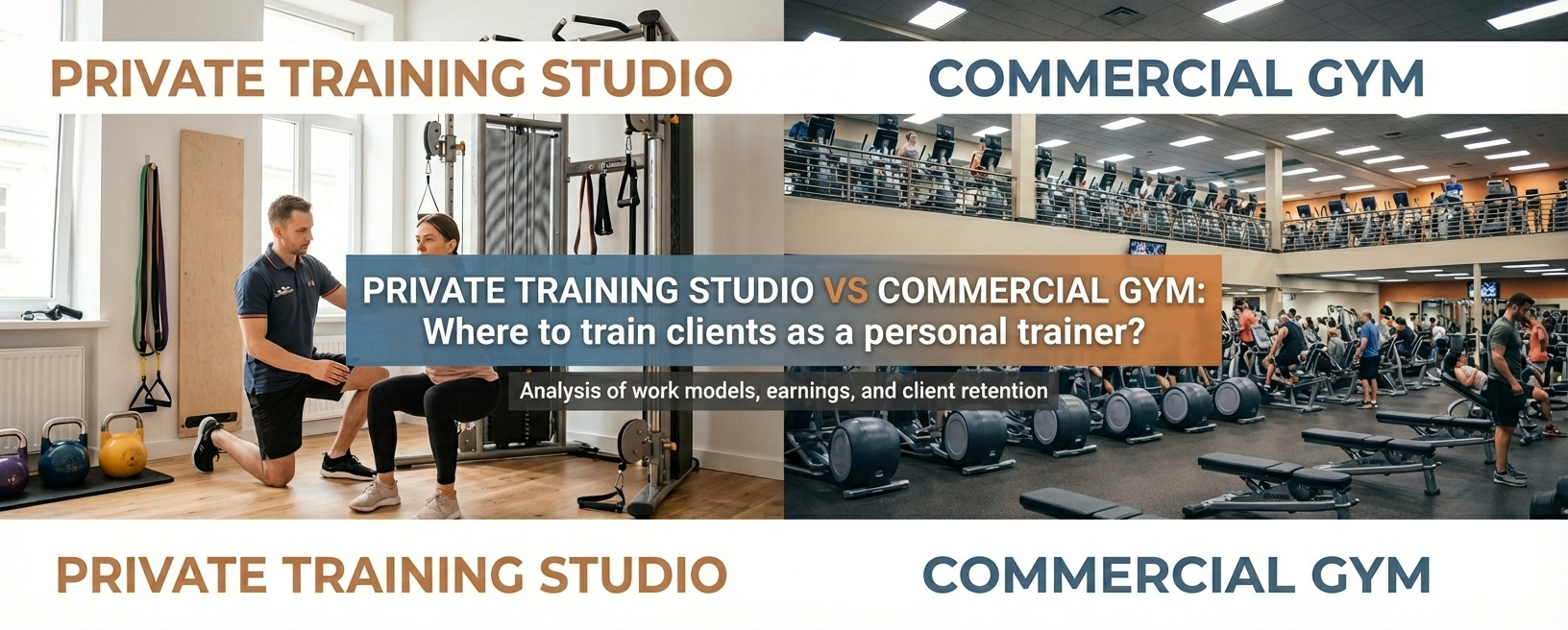 Private Training Studio vs Commercial Gym: Where Should You Train Your Clients?